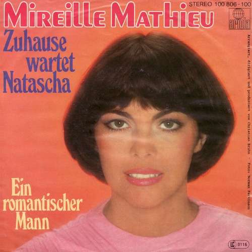 Cover Mireille Mathieu - Zuhause Wartet Natascha (7, Single) Schallplatten Ankauf