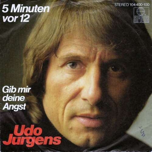 Cover Udo Jürgens - 5 Minuten Vor 12  (7, Single) Schallplatten Ankauf