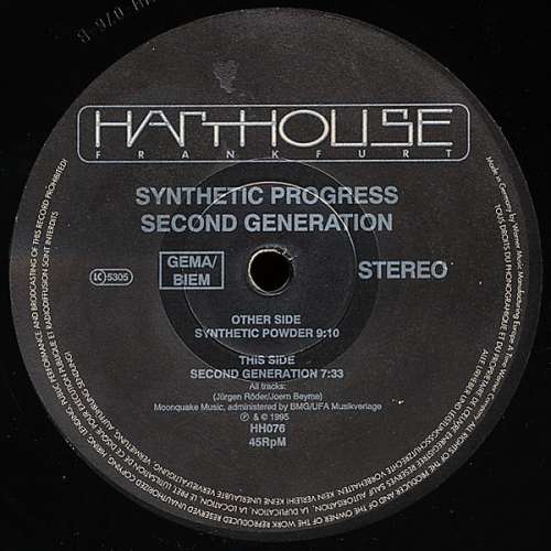 Cover Synthetic Progress - Second Generation (12) Schallplatten Ankauf