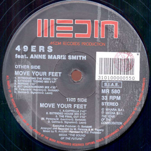 Cover 49ers Feat. Anne Marie Smith* - Move Your Feet (12) Schallplatten Ankauf