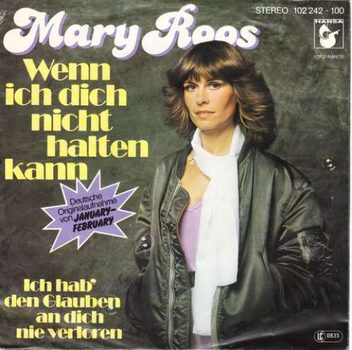 Cover Mary Roos - Wenn Ich Dich Nicht Halten Kann (7, Single) Schallplatten Ankauf