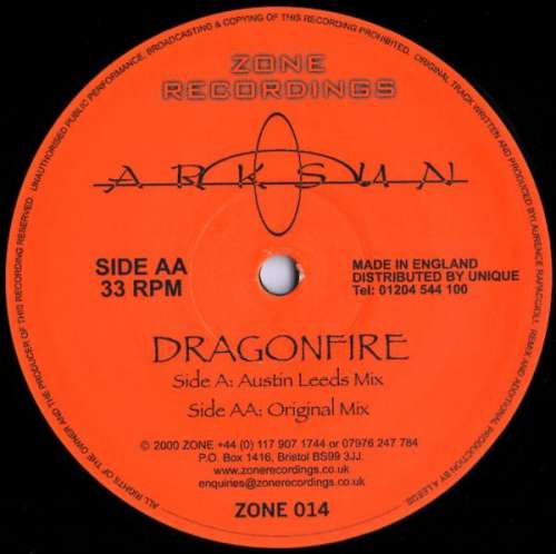Cover Arksun - Dragonfire (12) Schallplatten Ankauf