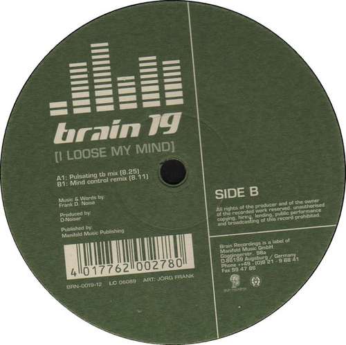 Cover Brain 19* - I Loose My Mind (12) Schallplatten Ankauf