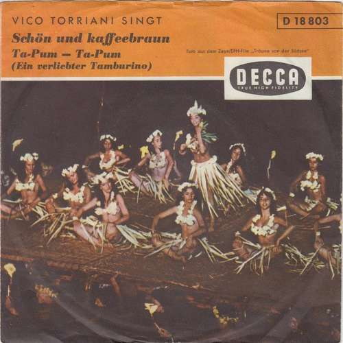 Cover Vico Torriani - Schön Und Kaffeebraun (7, Single) Schallplatten Ankauf