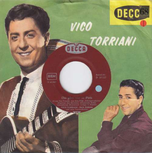 Cover Vico Torriani - Bambonella Aus Turin / Das Gibts Nur In Paris (7, Single) Schallplatten Ankauf