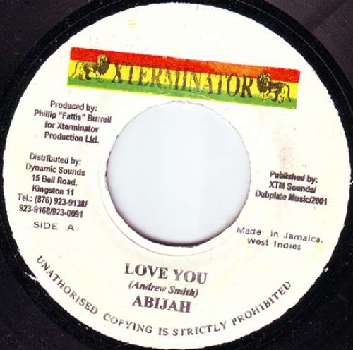 Cover Abijah - Love You (7) Schallplatten Ankauf