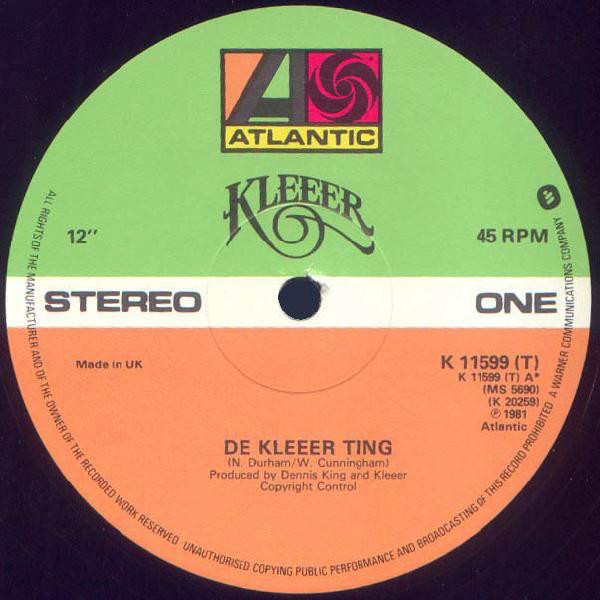 Cover Kleeer - De Kleeer Ting / Running Back To You (12) Schallplatten Ankauf