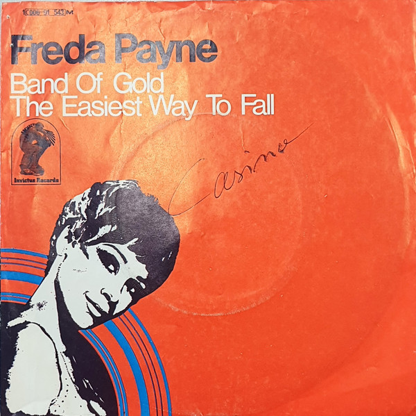 Cover Freda Payne - Band Of Gold / The Easiest Way To Fall (7, Single, Ads) Schallplatten Ankauf
