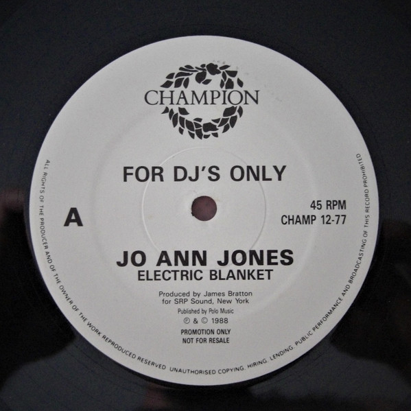 Bild Jo Ann Jones - Electric Blanket (12, Promo) Schallplatten Ankauf