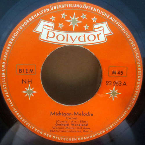 Cover Gerhard Wendland - Michigan-Melodie (7, Single) Schallplatten Ankauf