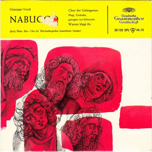 Cover Chor Der Württembergischen Staatstheater* / Giuseppe Verdi - Nabucco (7, EP, Mono) Schallplatten Ankauf