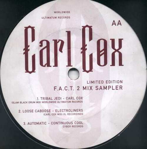 Cover Carl Cox - F.A.C.T. 2 Mix Sampler Limited Edition (12, S/Sided, Etch, Ltd, Smplr) Schallplatten Ankauf