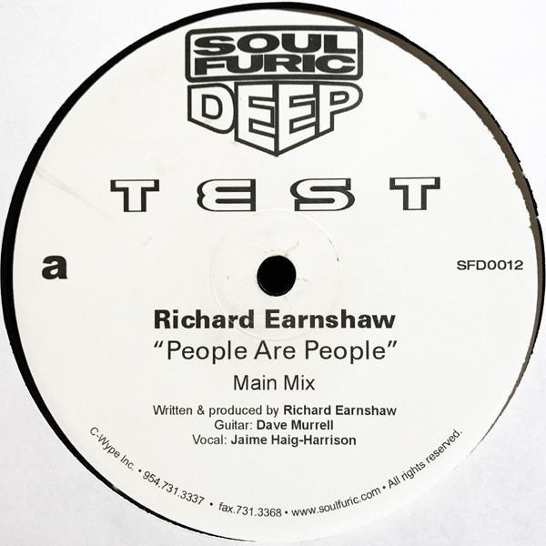 Cover Richard Earnshaw - People Are People (12, Promo, TP) Schallplatten Ankauf