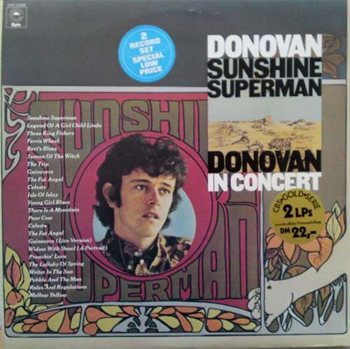 Cover Donovan - Sunshine Superman / In Concert At The Anaheim Convention Center (2xLP, Comp, RE) Schallplatten Ankauf