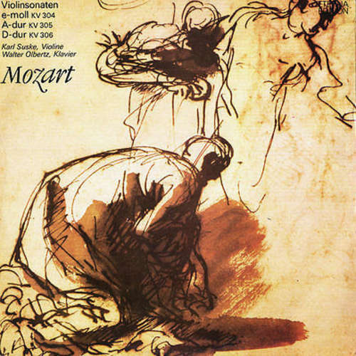 Cover Mozart* - Karl Suske, Walter Olbertz - Violinsonaten E-Moll KV 304, A-Dur KV 305, D-Dur KV 306 (LP) Schallplatten Ankauf