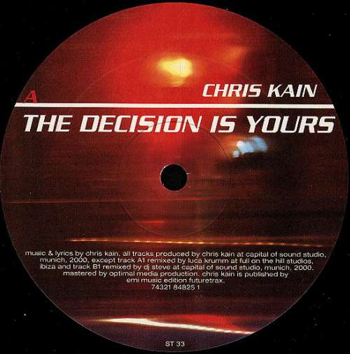 Cover Chris Kain - The Decision Is Yours (12) Schallplatten Ankauf