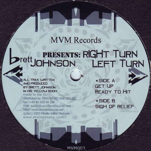 Cover Brett Johnson - Right Turn Left Turn (12) Schallplatten Ankauf