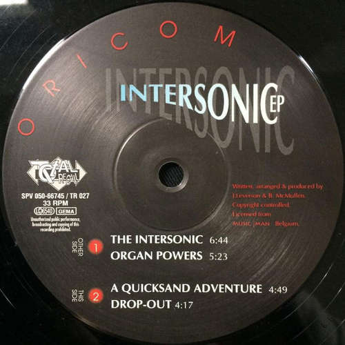 Cover Oricom* - Intersonic EP (12, EP) Schallplatten Ankauf