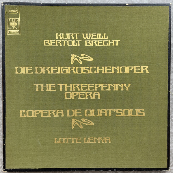 Cover Kurt Weill, Bertolt Brecht - Lotte Lenya - Die Dreigroschenoper - The Threepenny Opera - L'Opera De Quat'Sous (2xLP + Box) Schallplatten Ankauf