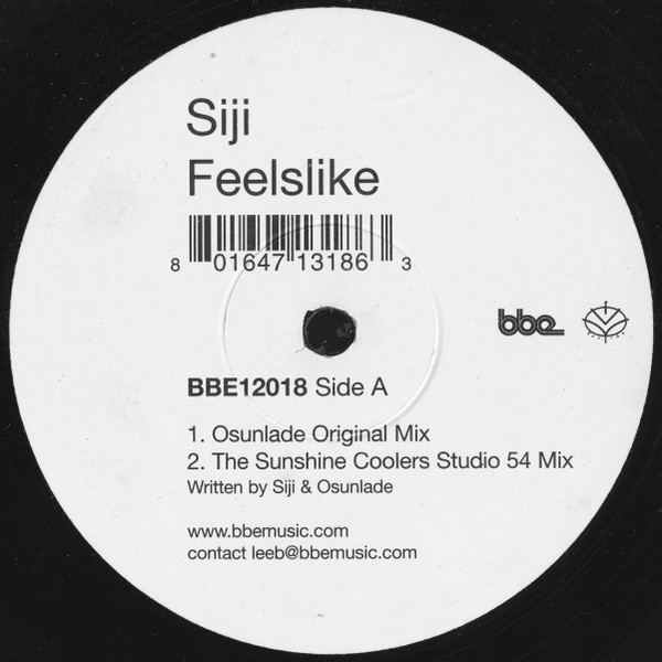 Cover Siji - Feelslike (12) Schallplatten Ankauf