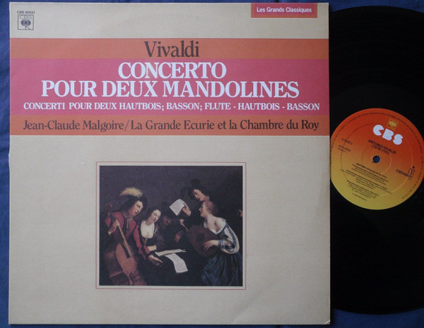 Cover Vivaldi*, Jean-Claude Malgoire, La Grande Ecurie Et La Chambre Du Roy - Concerto Pour Deux Mandolines (LP) Schallplatten Ankauf