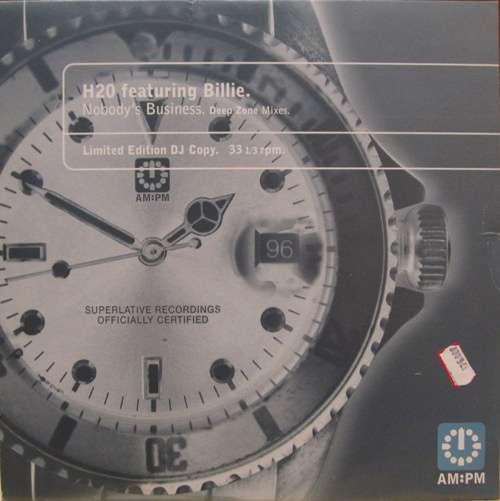 Cover H2O Featuring Billie - Nobody's Business (Deep Zone Mixes) (2x12, Ltd) Schallplatten Ankauf