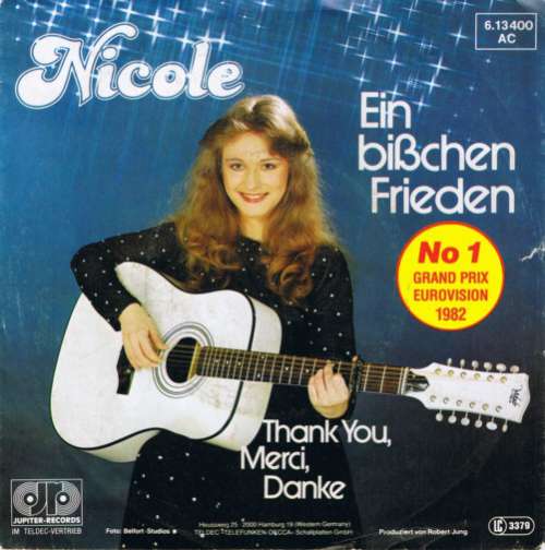 Cover Nicole (2) - Ein Bißchen Frieden (7, Single, RE) Schallplatten Ankauf