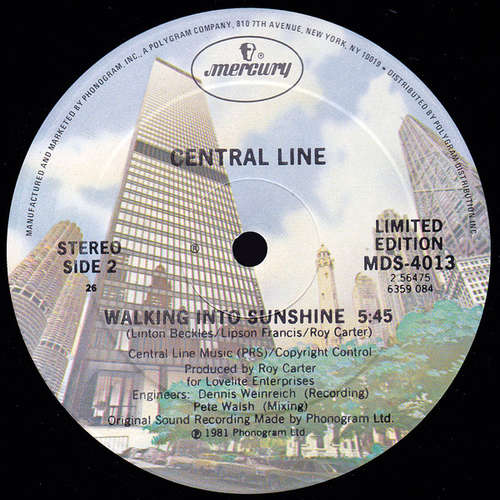 Cover Central Line - Walking Into Sunshine (12, Ltd) Schallplatten Ankauf