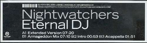 Cover Nightwatchers - Eternal DJ (12) Schallplatten Ankauf
