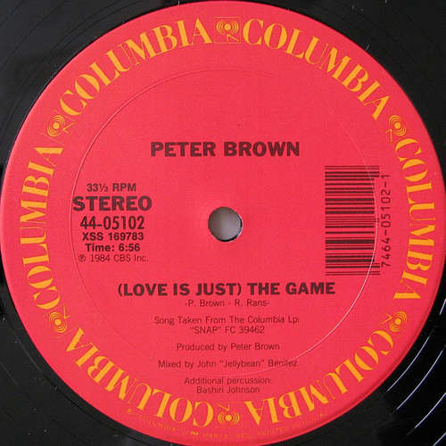Cover Peter Brown (2) - (Love Is Just) The Game (12) Schallplatten Ankauf