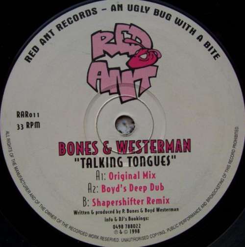 Cover Bones & Westerman* - Talking Tongues (12) Schallplatten Ankauf
