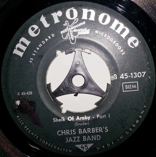 Bild Chris Barber's Jazz Band - Sheik Of Araby (7, Single) Schallplatten Ankauf