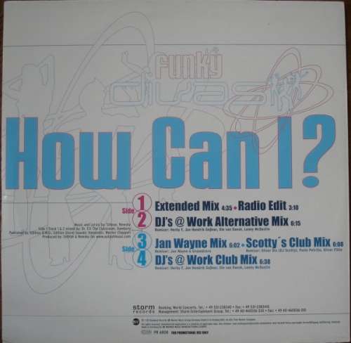 Cover Funky Divas - How Can I? (2x12, Promo) Schallplatten Ankauf