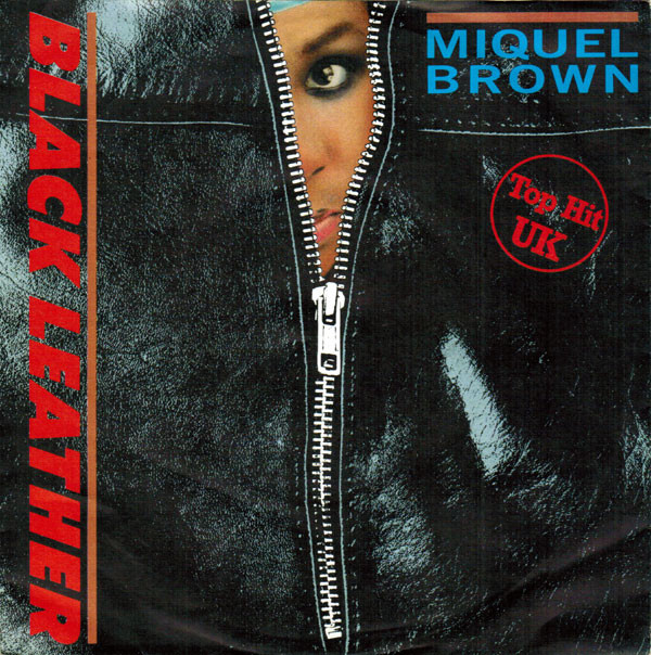 Cover Miquel Brown - Black Leather (7, Single) Schallplatten Ankauf