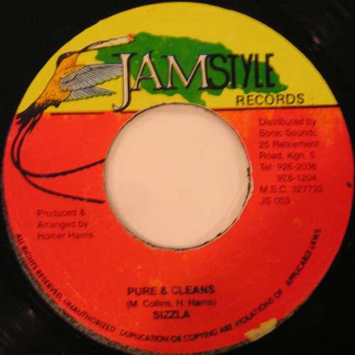 Cover Sizzla - Pure & Cleans (7) Schallplatten Ankauf