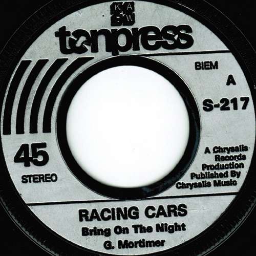 Cover Racing Cars - Bring On The Night (7, Single) Schallplatten Ankauf