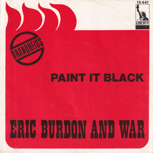 Cover Eric Burdon And War* - Paint It Black / Spirit (7, Single) Schallplatten Ankauf