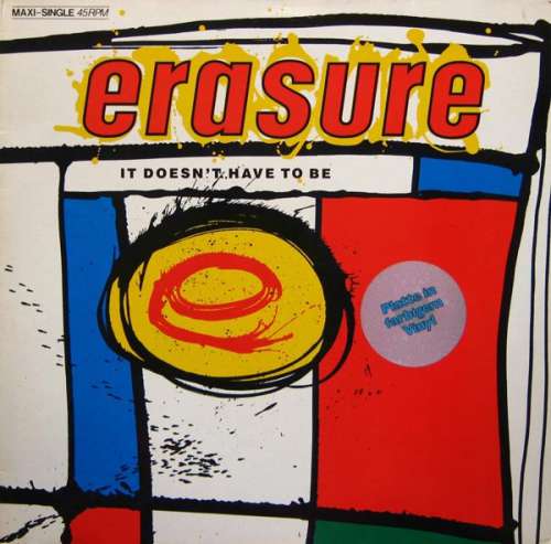 Cover Erasure - It Doesn't Have To Be (12, Maxi, Blu) Schallplatten Ankauf