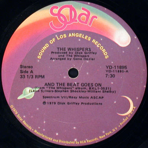 Cover The Whispers - And The Beat Goes On (12, Single, Bla) Schallplatten Ankauf