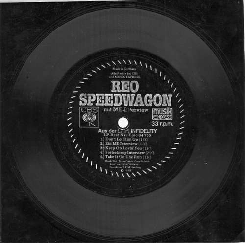 Cover REO Speedwagon - Hi Infidelity (Flexi, S/Sided, Smplr) Schallplatten Ankauf