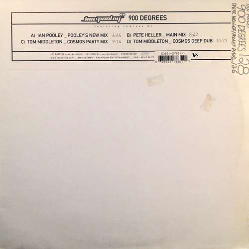 Cover Ian Pooley - 900 Degrees (2x12, Promo) Schallplatten Ankauf