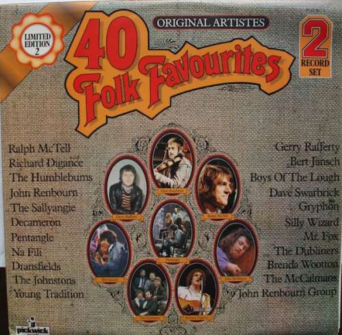 Cover Various - 40 Folk Favourites (2xLP, Comp) Schallplatten Ankauf