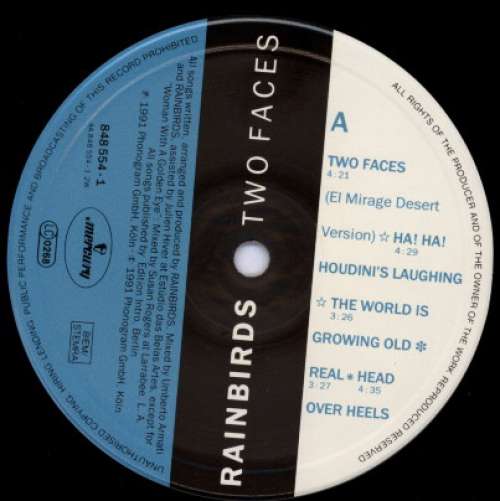 Cover Rainbirds - Two Faces (LP, Album) Schallplatten Ankauf