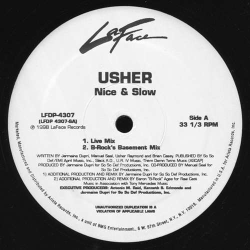 Cover Usher - Nice & Slow (12) Schallplatten Ankauf