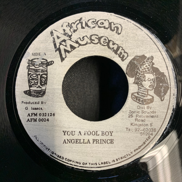 Cover Angella Prince* - You A Fool Boy (7) Schallplatten Ankauf