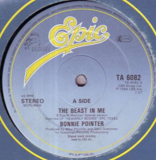 Cover Bonnie Pointer - The Beast In Me (12, Single) Schallplatten Ankauf