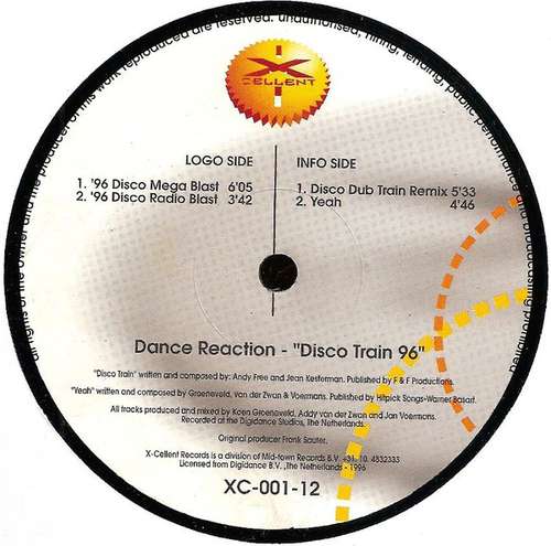 Cover Dance Reaction - Disco Train '96 (12) Schallplatten Ankauf