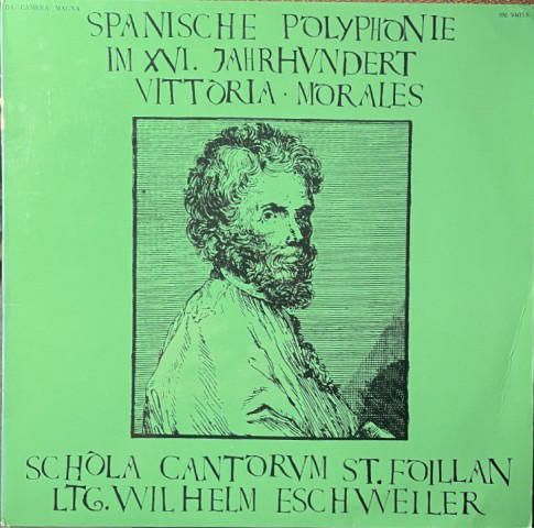 Cover Victoria*, Cristobal*, Schola Cantorum St. Foillan*, Wilhelm Eschweiler* - Spanische Polyphonie Im XVI. Jahrhundert (LP) Schallplatten Ankauf
