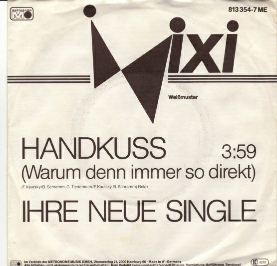 Bild Ixi - Handkuss (Warum Denn Immer So Direkt) (7, S/Sided, Single, Promo) Schallplatten Ankauf