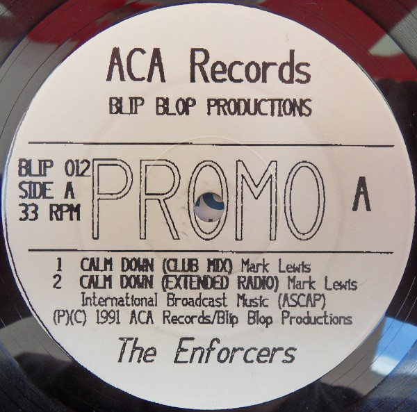 Cover The Enforcers (4) - Calm Down (12, Promo) Schallplatten Ankauf